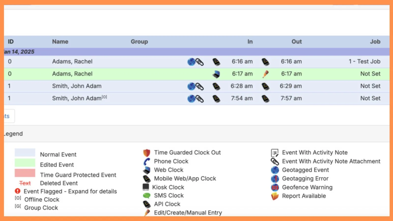 vericlock-activity-report